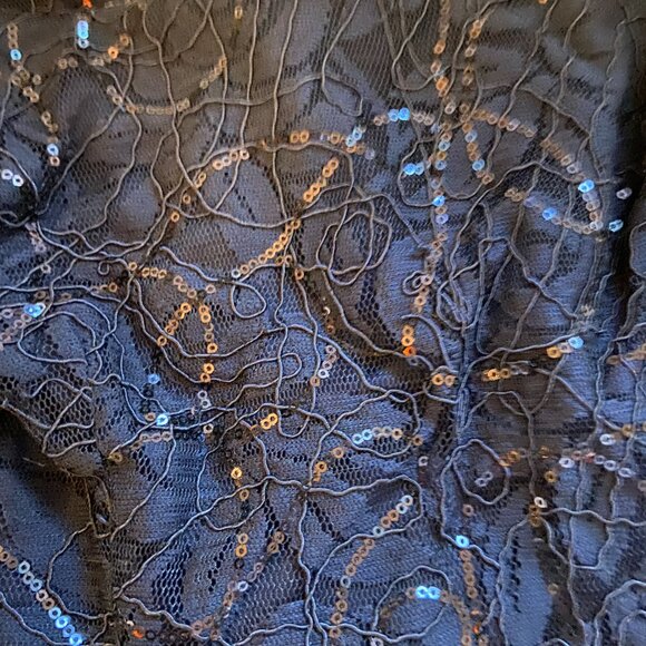 **Alex Evenings** Women's Short Shift Cocktail Gown with Bell Sleeves 6 NWT - Picture 4 of 6